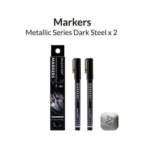 Metallic Series Marker Dark Steel 2 pennarelli metallizzati – Gaahleri