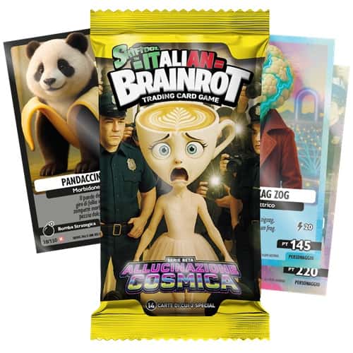 Skifidol Italian Brainrot Allucinazione Cosmica – 1 bustina da 14 carte