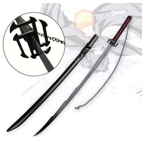 Katana Tensa Zangetsu Nodachi di Ichigo Kurosaki Fullbring Bleach – Spada decorativa