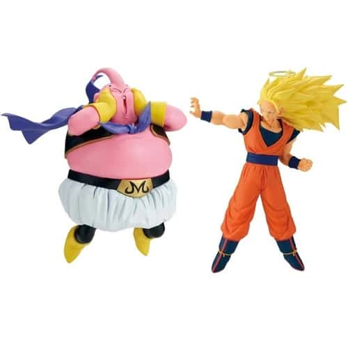 Dragon Ball Z Match Makers Son Goku Super Saiyan 3 vs Majin Buu set 2 pezzi – Figure Banpresto