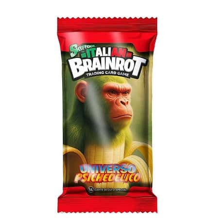 Skifidol Italian Brainrot Universo Psichedelico – 1 bustina da 14 carte