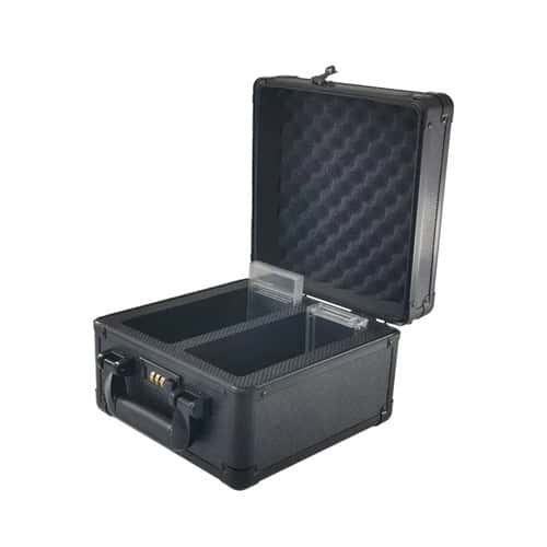Valigetta nera porta carte gradate e slab 2 spazi – Custodia in alluminio
