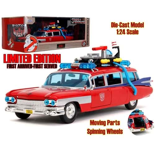 Ghostbusters x Transformers Ecto-1 x Optimus Prime Limited Edition 1/24 – Modellino die-cast Jada Toys