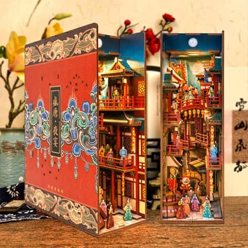 Book Nook The Banquet of Tang Dynasty – Kit puzzle 3D in legno Tonecheer