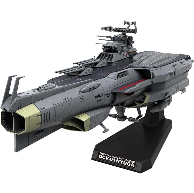 Yamato Star Blazers 3199 EFCF Hyuga Class Battlecarrier DCV-01 Hyuga 1/1000 – Model Kit Bandai
