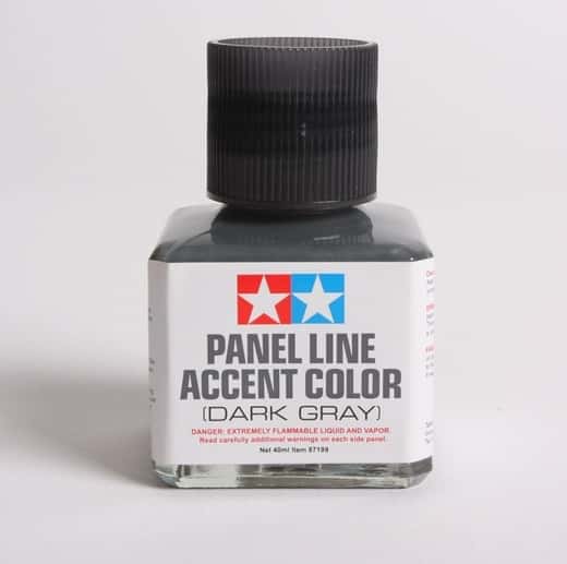 Panel Line Accent Color grigio scuro smalto per pannellature 40 ml – Tamiya