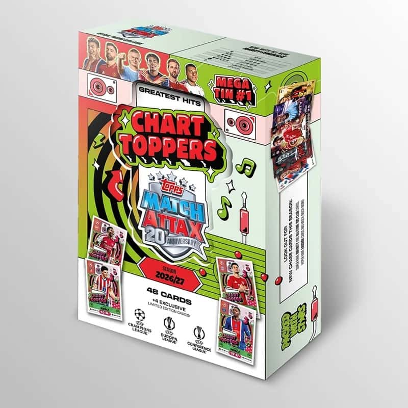 Topps Match Attax UCC 2026/27 Chart Toppers – Mega Tin 1