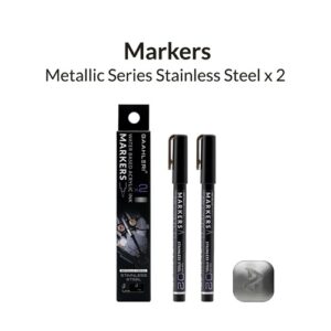metallic series marker x2 gun metal gaahleri