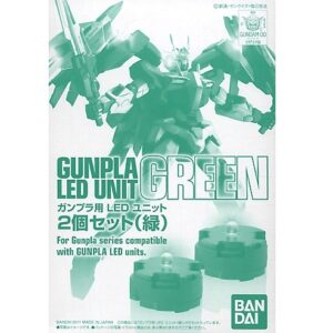 gunpla led unit set gundam 82714 green 2 pz. bandai