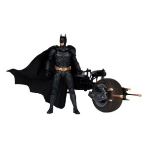 the dark knight batman & the batpod dc multiv mc farlane