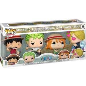 FUNKO POP 4 PACK-ONE PIECE-POCKET POP SET 4 FIGURES