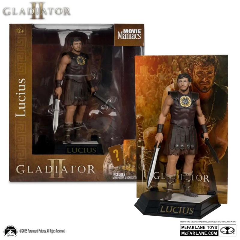 MOVIE MANIACS-LUCIUS GLADIATOR 2-6"-MCFARLANE TOYS - immagine 3