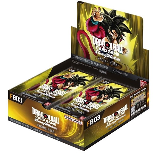DRAGONBALL FB03 FUSION WORLD-RAGING ROAR-BOX 24 BUSTE-ENG