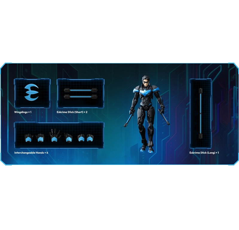 CHAMPION CLASS 03-DC HERO-NIGHTWING-BLOKEES - immagine 7