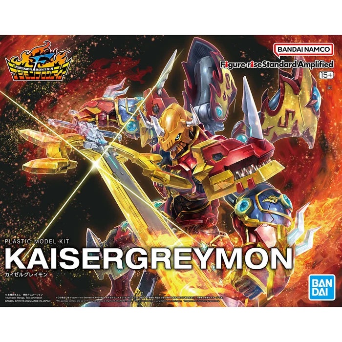 DIGIMON FRONTIER-KAISERGREYMON-FIGURERISE STANDARD-BANDAI - immagine 7