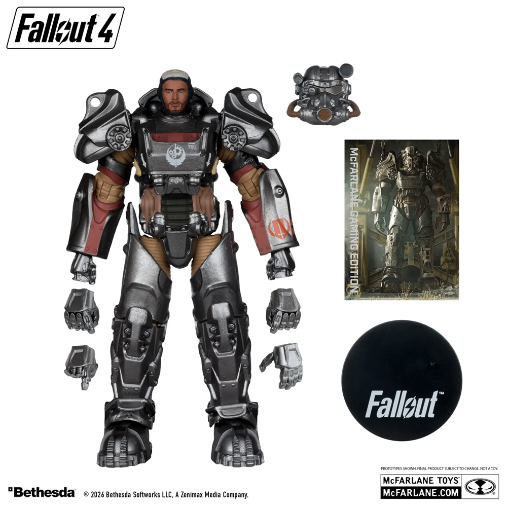 FALLOUT 4-T-60-PALADIN DANSE-MCFARLANE GAMING ED. - immagine 5